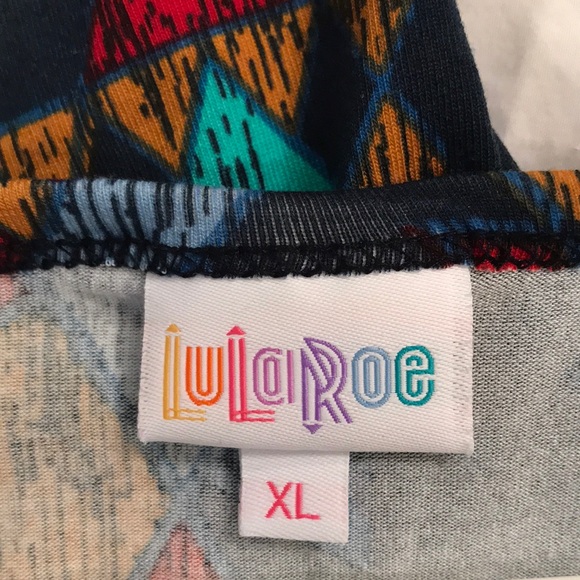 Lularoe Julia Dress with Aztec Print - Picture 2 of 4